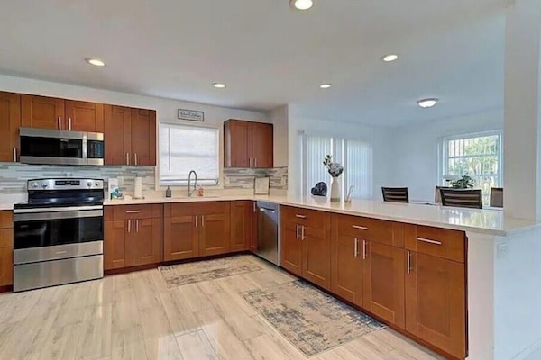 Spaciousopen kitchen