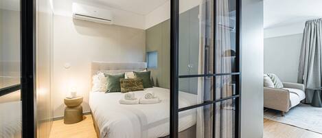 1 Schlafzimmer, Bügeleisen/Bügelbrett, Internetzugang, Bettwäsche