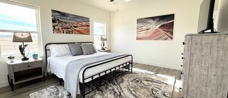 3 bedrooms, iron/ironing board, travel cot, WiFi