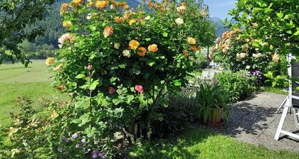 Ferienwohnung auf einem Bauernhof mit 2 Schlafzimmer und überdachten Balkon
