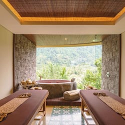 Sauna, bain à remous, soins corporels, soins d'aromathérapie
