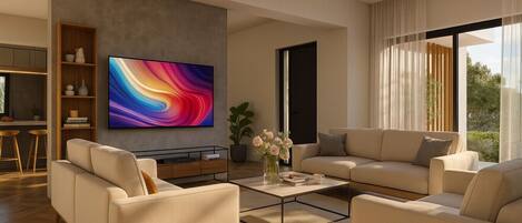 Smart TV, table tennis, stereo