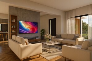 Smart TV, table tennis, stereo