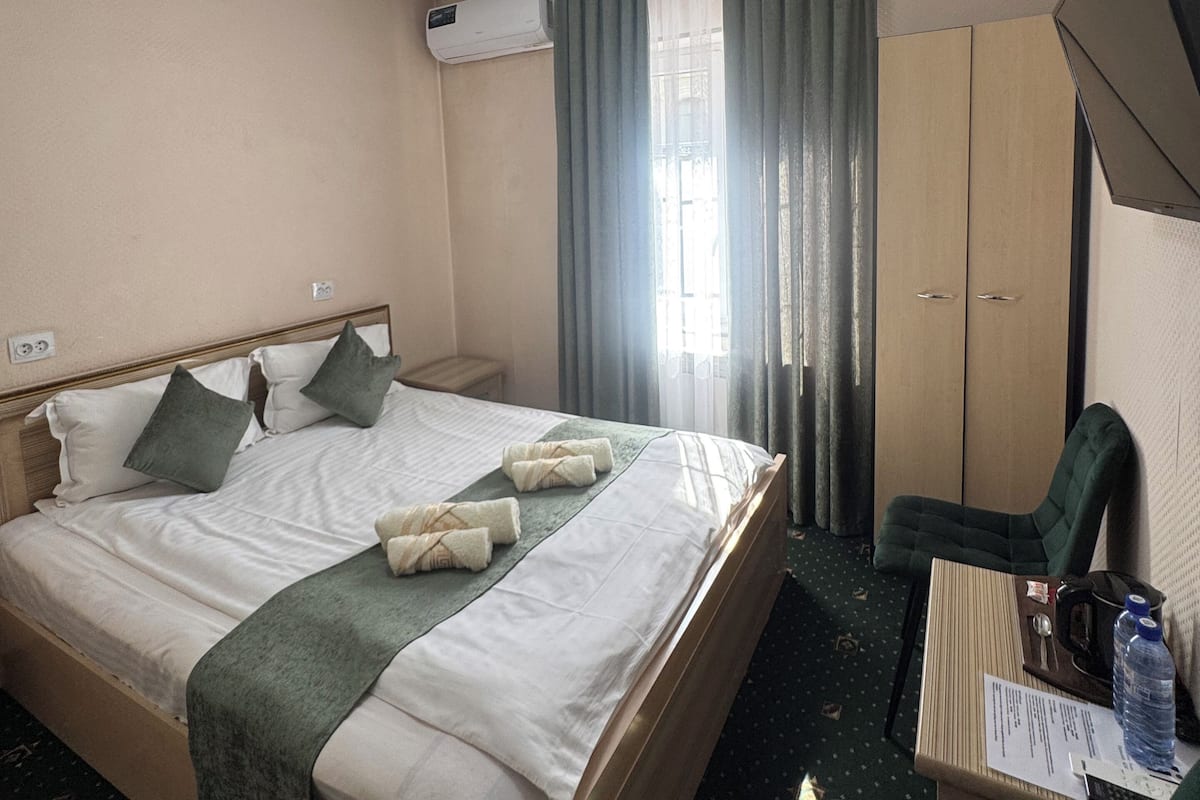 基础双人房 | 办公桌、笔记本电脑工作区、遮光窗帘、熨斗/熨板