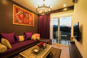 Deluxe Double or Twin Room, Balcony, Mountain View | Living area - The Grand Morocc Hotel (Mae Rim)