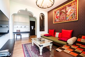 In-room safe, desk, laptop workspace, blackout drapes - The Grand Morocc Hotel (Mae Rim)