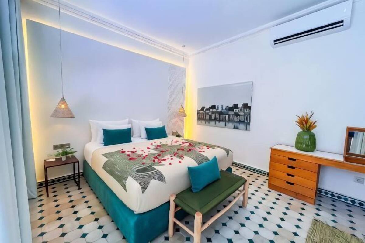 Pillow-top beds, in-room safe, blackout curtains