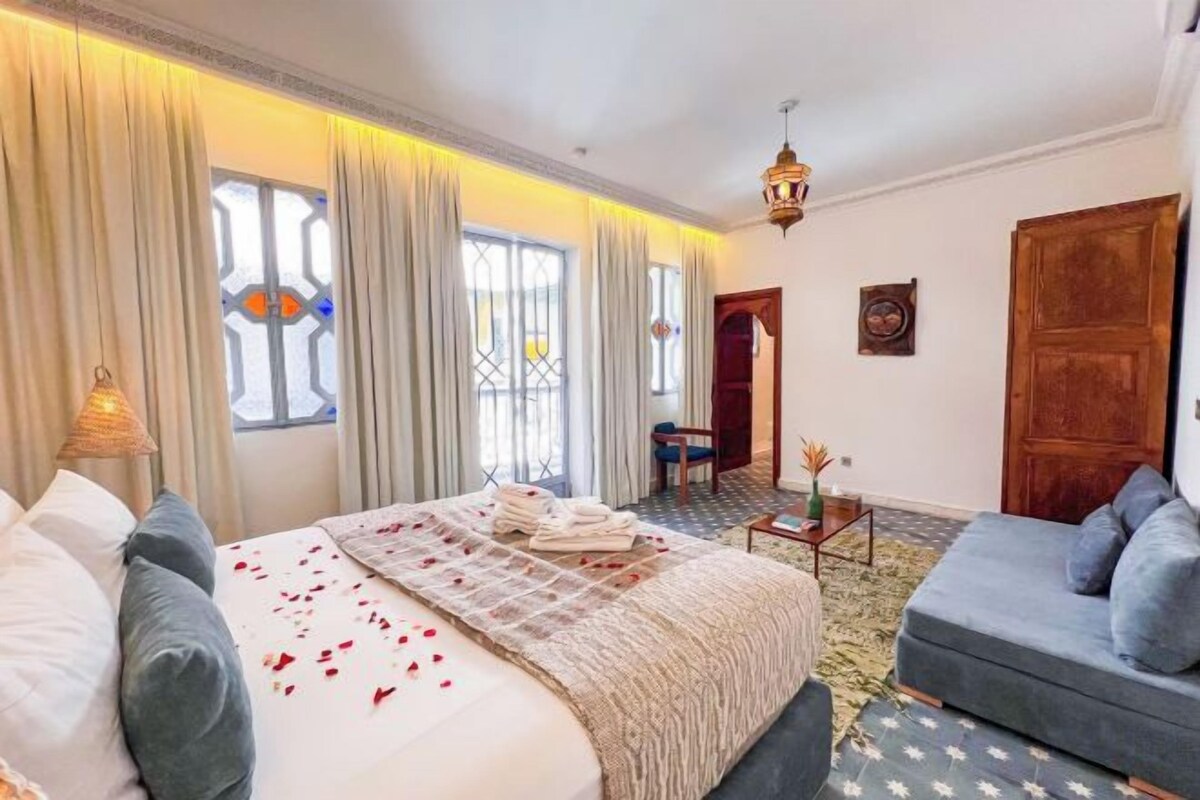 Pillow-top beds, in-room safe, blackout curtains
