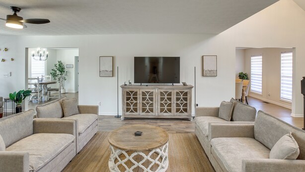 House (3 Bedrooms) | Front of property - Private Deck & Game Room: Portland Group Getaway (Portland)