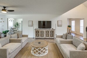 House (3 Bedrooms) | Front of property - Private Deck & Game Room: Portland Group Getaway (Portland)