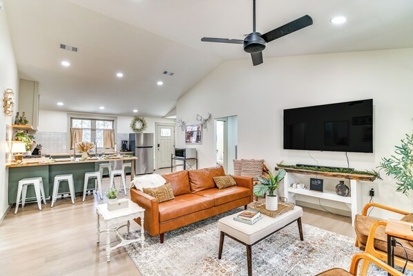 Vista frontal de la propiedad