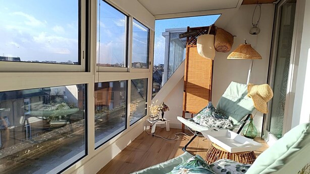 Property grounds - Beautiful apartment for 4 with parking and WIFI in central Perros-Guirec (Perros-Guirec)