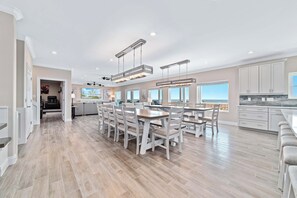 Dining - NEW Aqua Vista by GSVR | Beachfront Home w/ Pool, Theater & Game Room + Free Activities/Golf (Gulf Shores)