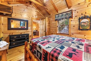 1 bedroom, iron/ironing board, WiFi, bed sheets - Cozy Retreat for 4 w/Hot Tub & Mountain Views! (Pigeon Forge)