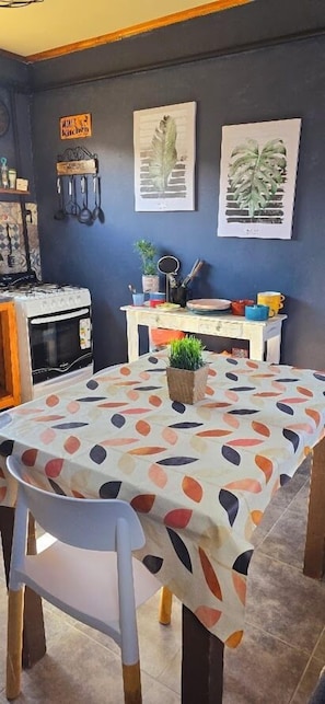 Classic Apartment, Patio | Private kitchen - Hostel del Lago (El Chalten)