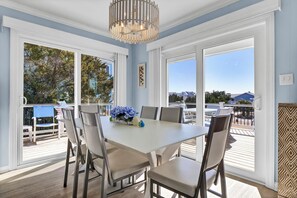 Dining - Spacious Beach House – Elevator, Decks & Easy Beach Access (Wrightsville Beach)