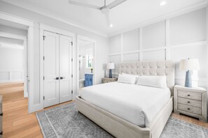 8 bedrooms, iron/ironing board, travel crib, internet