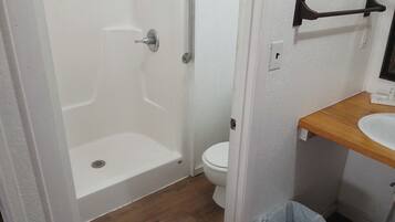 Shower, toilet paper