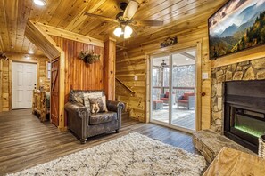 Smart TV, fireplace, video games, table football