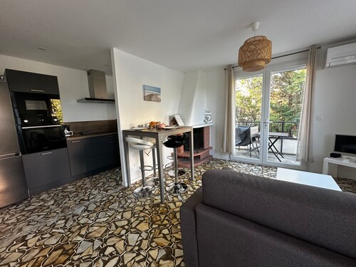 La Mimosette – Appartement cosy avec terrasse proche plage
