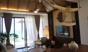 Deluxe Villa, Ocean View | Living area - El Nido Beach by Eureka Resorts (El Nido)