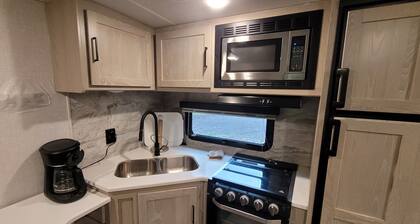 Cozy RV with terrific views, and peaceful surroundings.
