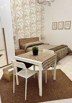 Family Apartment, 1 Double Bed with Sofa bed, Refrigerator & Microwave, Mountain View | Blackout drapes, iron/ironing board, free WiFi