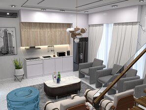 Living area - Eco- Eden Restination Apartment (Lagos)
