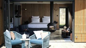 Family Double Room, Garden View | In-room safe, blackout drapes, soundproofing, free WiFi