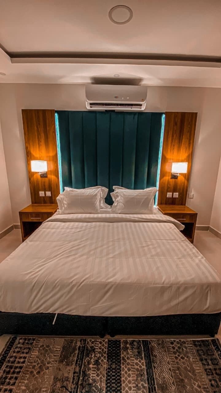 Blackout curtains, iron/ironing board, free WiFi, bed sheets
