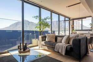 Televisión y chimenea 