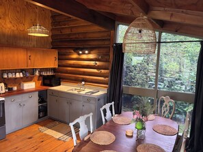 Dining - Log Cabin at the Lake
Enjoy the peaceful idyllic lakeside settlement of Hatepe. (Hatepe)