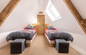 4 bedrooms, iron/ironing board, travel cot, free WiFi