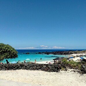 Chaise longue, serviettes de plage