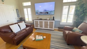 House, Multiple Beds, Pool Access, Garden View (121 Snapper by the Sea) | Living area | 42-inch flat-screen TV with digital channels