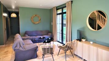 Televisie en een tafeltennistafel