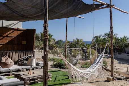 Property grounds. The Baja Station - Palapa in front of the surf break