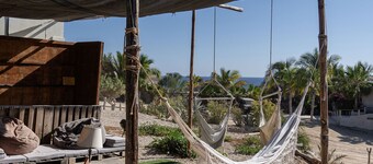 The Baja Station - Palapa in front of the surf break