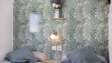 2 makuuhuonetta, silitysrauta/-lauta, ilmainen Wi-Fi, vuodevaatteet