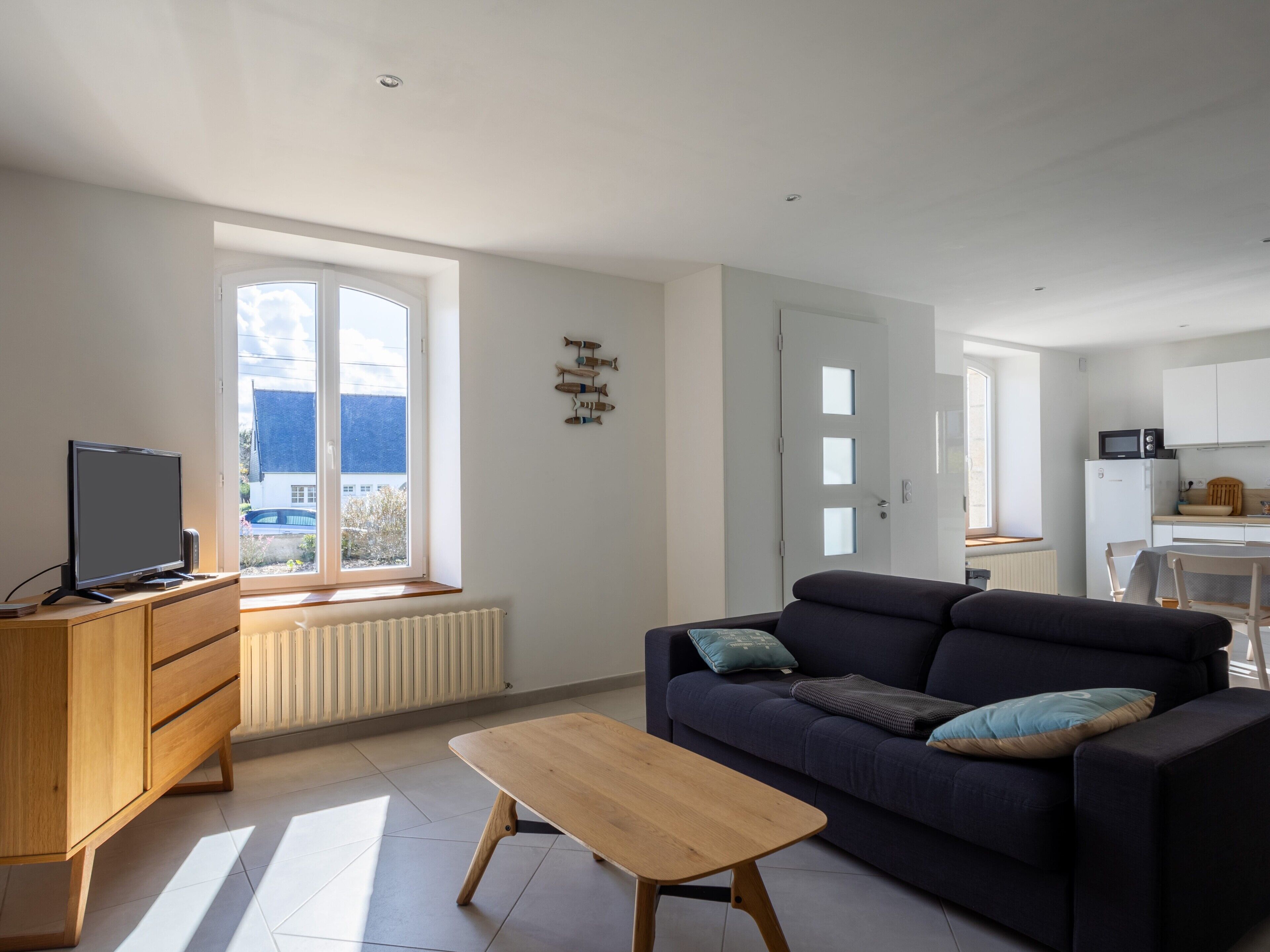 Fernseher, Kamin, DVD-Player, Tischtennisplatte