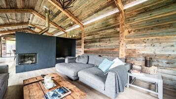 Fernseher, Kamin