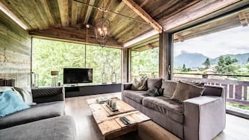 Télévision, cheminée