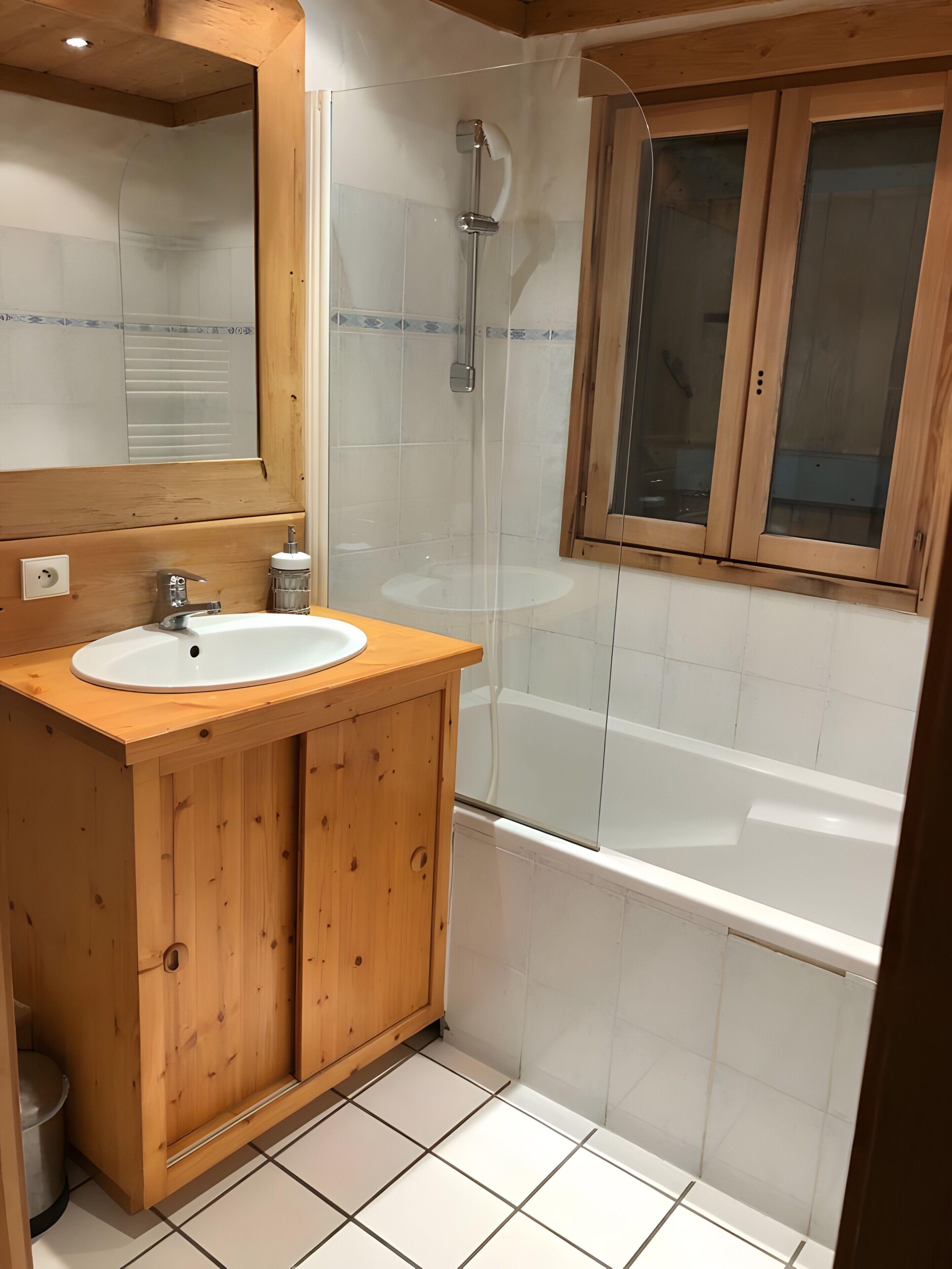 Een douche, een haardroger