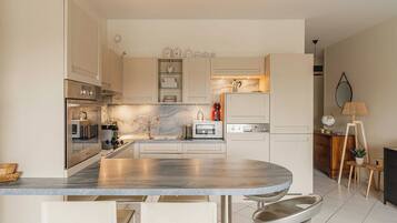 Microwave, oven, stovetop, dishwasher
