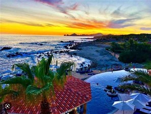 Sun loungers, beach towels