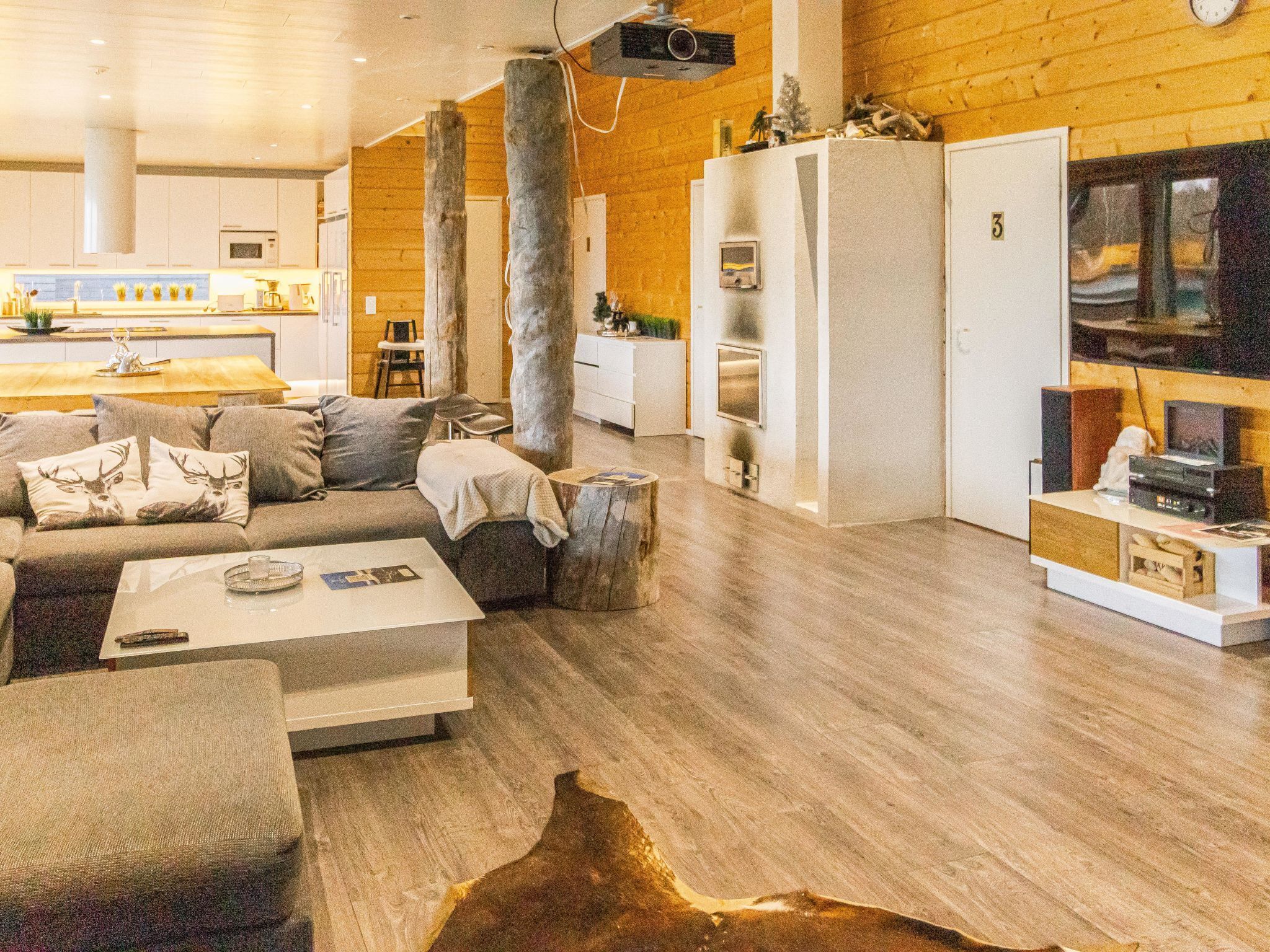 Televisión y reproductor de DVD 