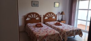 1 bedroom, iron/ironing board, bed sheets