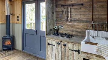 Fridge, oven, stovetop, toaster
