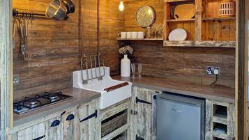 Fridge, oven, stovetop, toaster