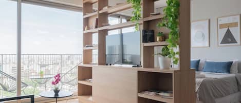 Apartamento Deluxe, balcón, vistas al río | Zona de estar